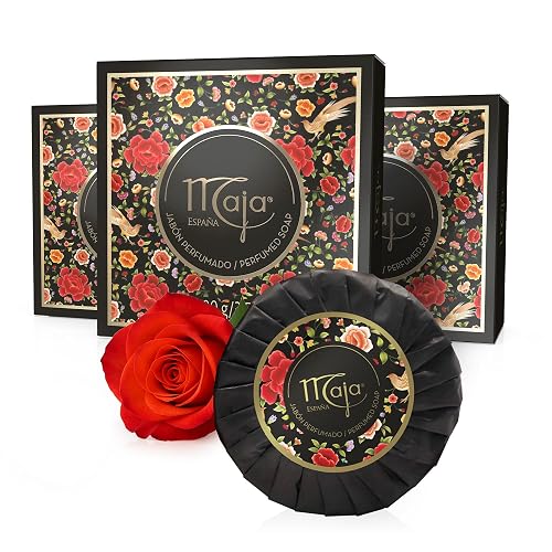 Maja, Classic Soap Perfumed Soap Round and Luxurious Round Soap to Clean and Moisturize your skin Leaves Skin Beautifully Scented and Soft 3Pack Beauty & Personal Care Maja