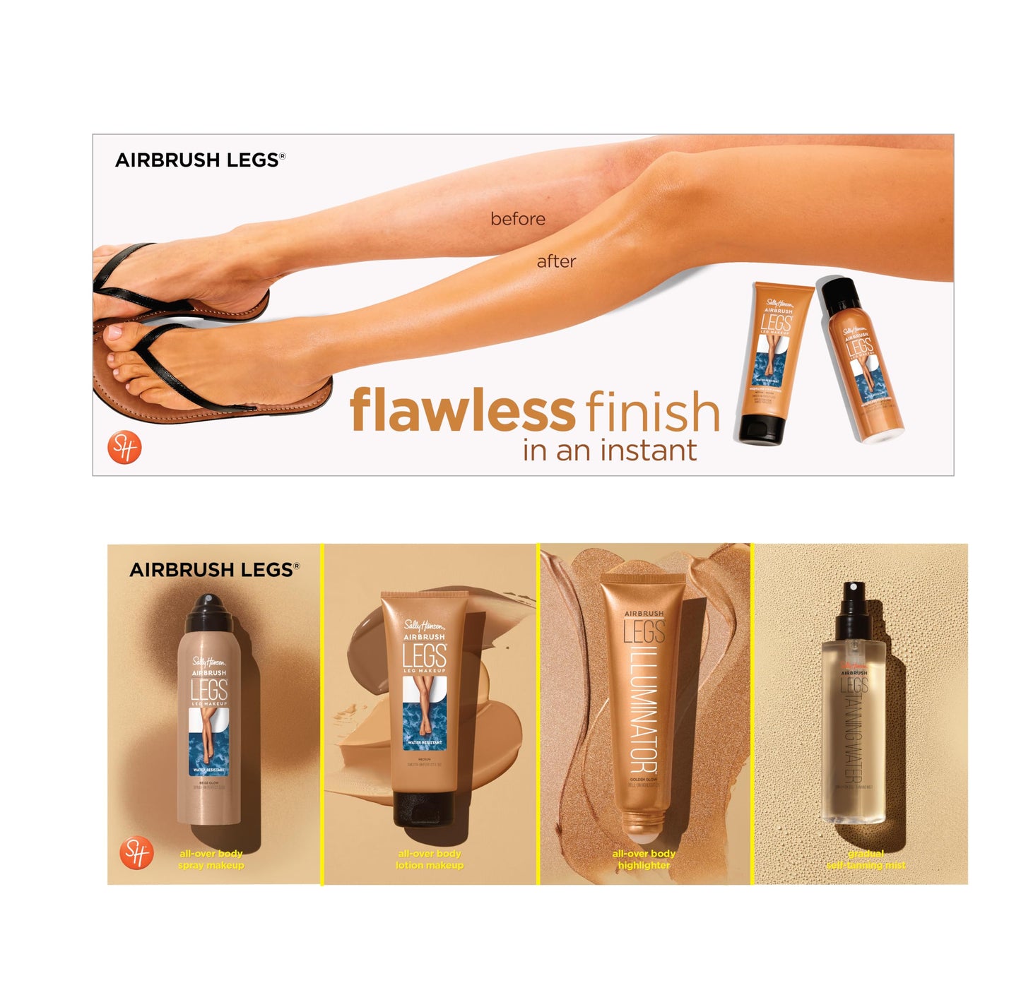 Sally Hansen Airbrush Sun Mousse, Dark, 5 Fluid Ounce Beauty & Personal Care Sally Hansen