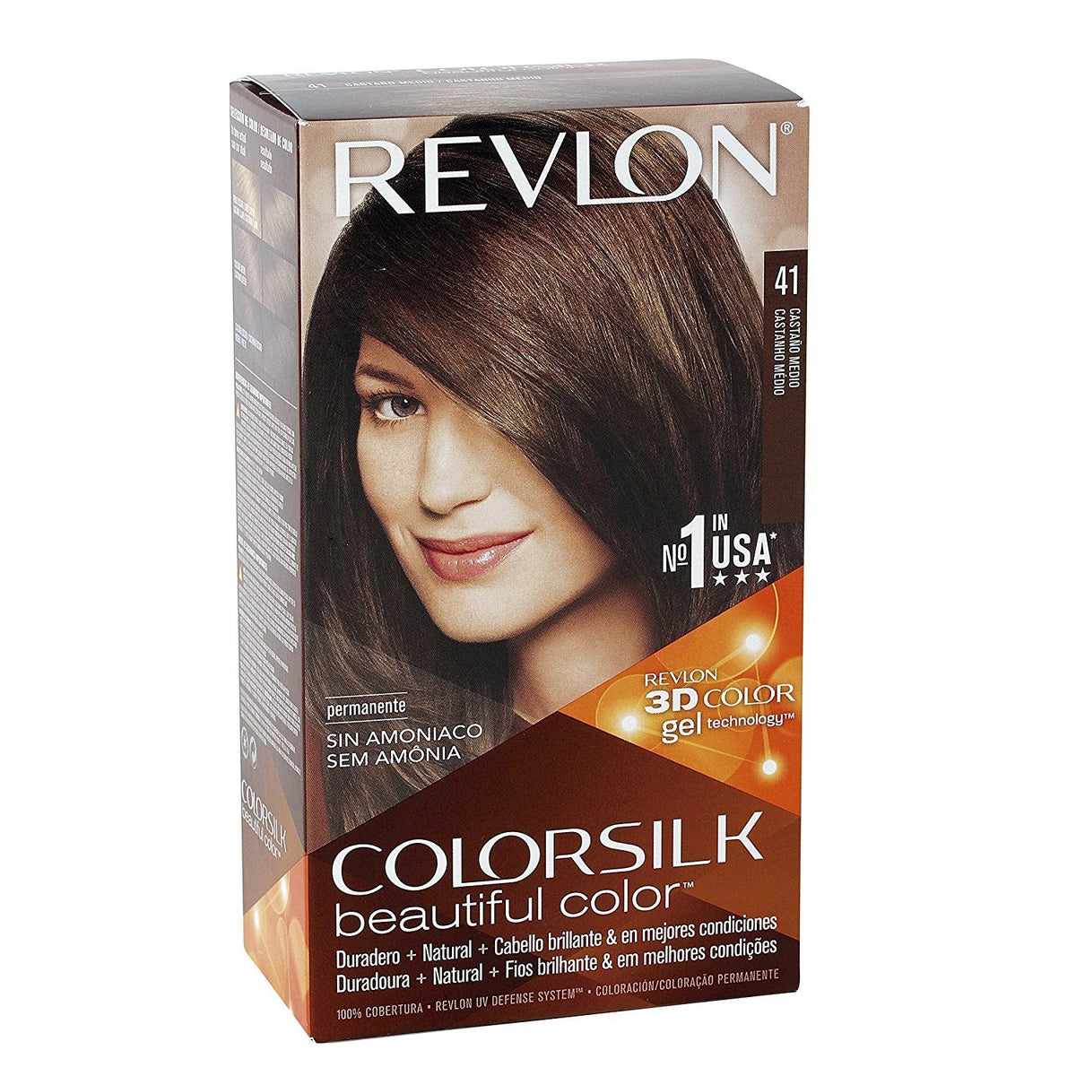 REVLON ColorSilk Beautiful Color 41 Medium Brown 1 ea Pack of, 5 Count, (Pack of 5) Beauty & Personal Care REVLON