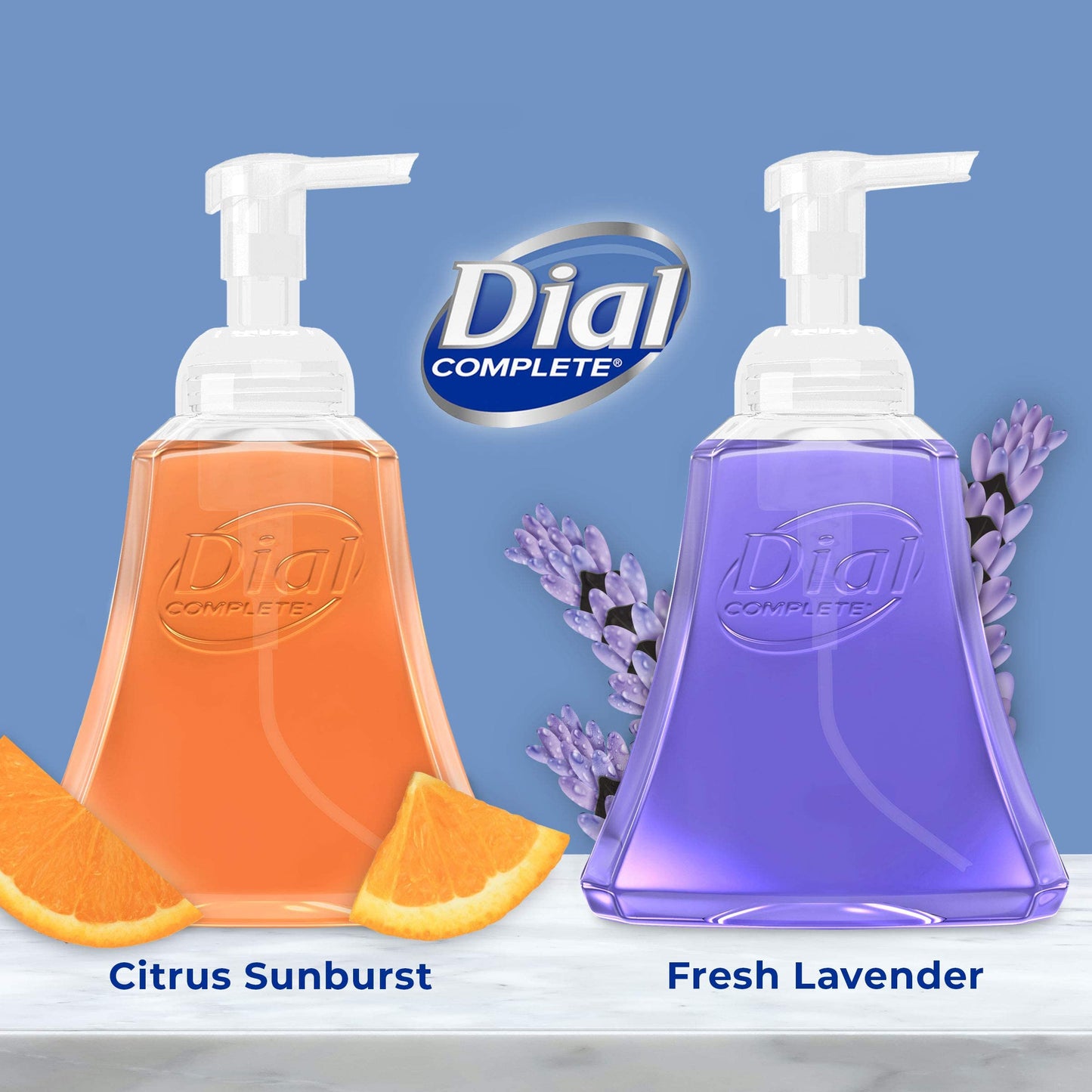 Dial Complete Antibacterial Foaming Hand Wash for Kitchen, Fresh Lavender Scent/Citrus Sunburst, 15 fl oz (Pack of 4) Beauty & Personal Care Dial