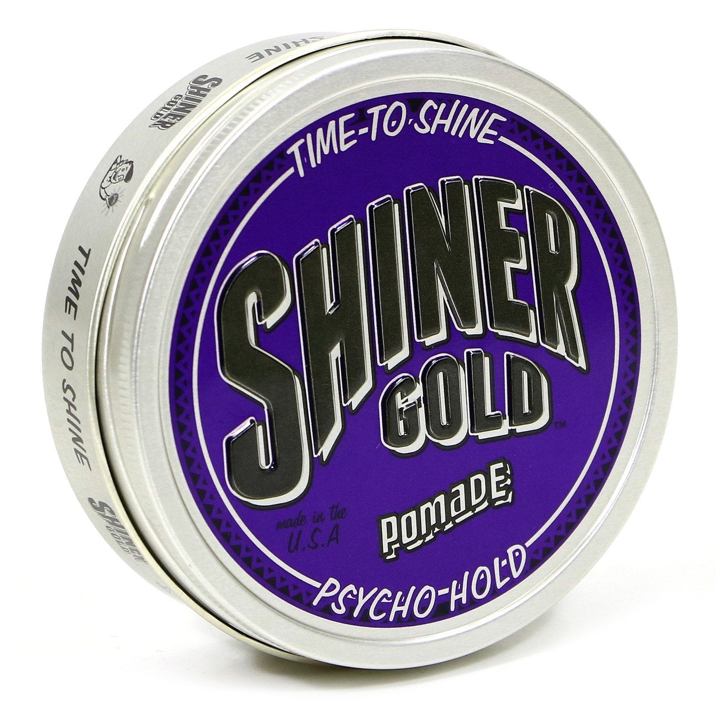 Shiner Gold Psycho Hold Pomade | Extreme Hold | High Shine | Water-based | Coconut Scent, 4oz Beauty & Personal Care Shiner Gold Pomade