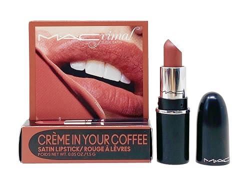 MAC Cosmetics Ximal Sleek Satin Mini Lipstick - 834 Creme In Your Coffee (Midtone pink brown) 0.05 Oz / 1.5 g Beauty & Personal Care MAC