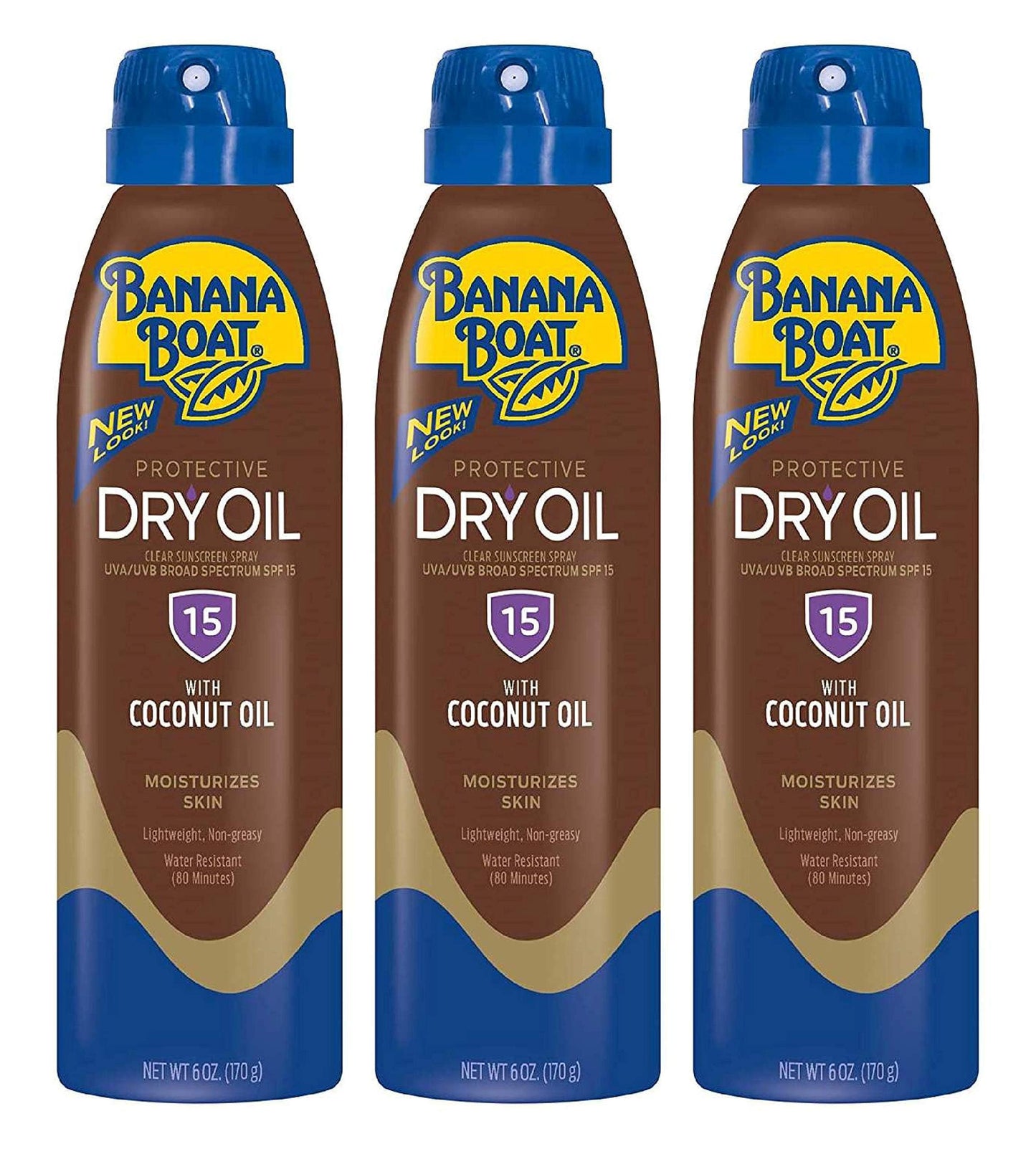 Banana Boat Protective Dry Tanning Oil Ultra Mist SPF 15, 6-Ounce Bottles (Pack of 3) Beauty & Personal Care Banana Boat