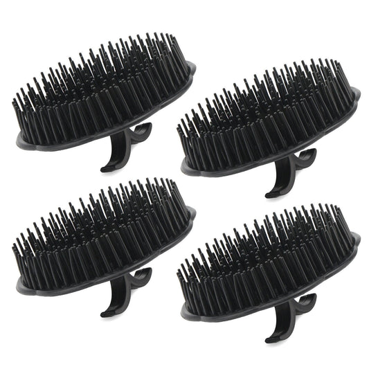 Segbeauty Mens Shampoo Brush, 4pcs Scalp Massage Brushes, Massage Hair Brush Floriated Shower Comb for Deep Cleaning Hair Men's Hand Brush Plastic Beauty & Personal Care Segbeauty