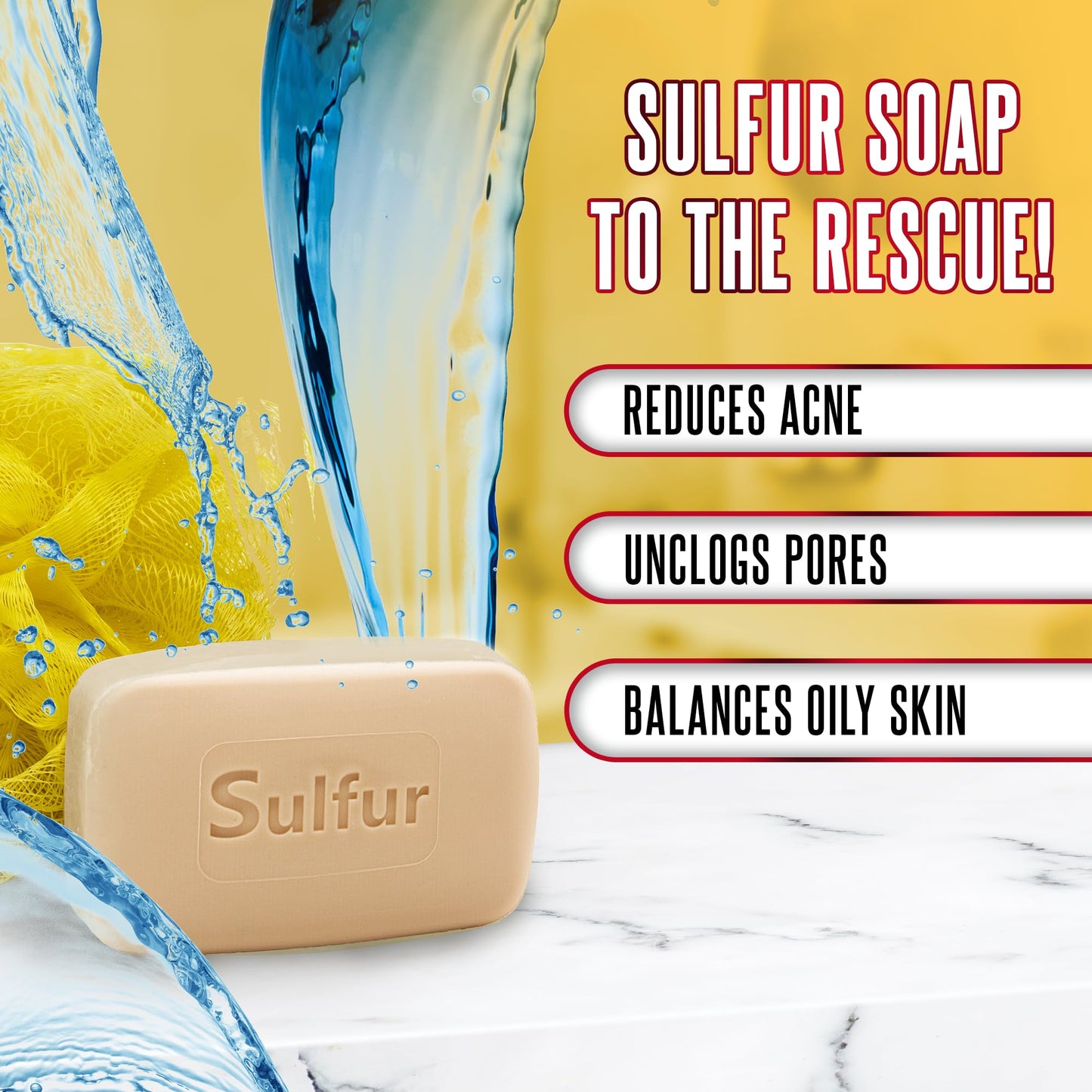 Biosulfur Grisi Acne Treatment Soap: Deep Cleansing, Acne-Fighting, Reduces Inflammation, Prevents Breakouts, Blackheads, Excess Oil, Sulfur Soap Bar Beauty & Personal Care Biosulfur