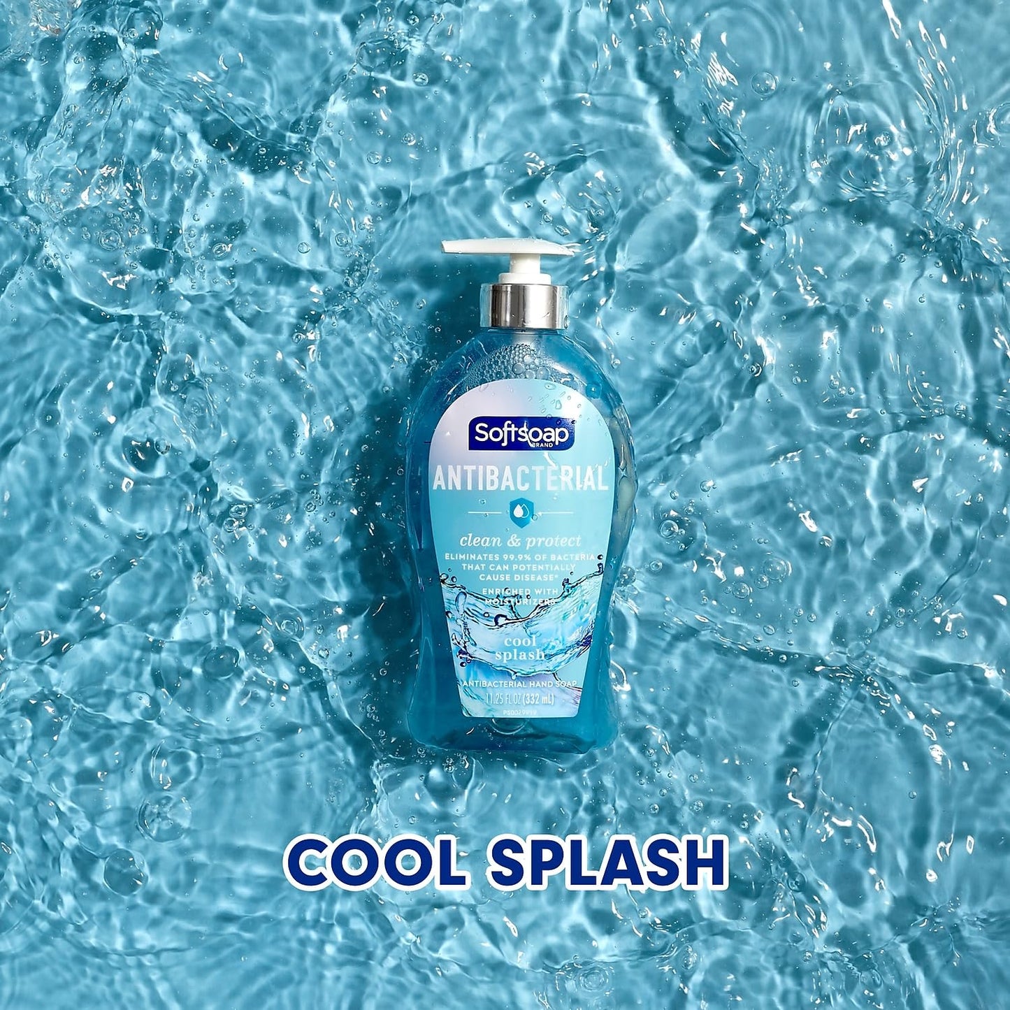 Softsoap Antibacterial Liquid Hand Soap Pump, Clean & Protect, Cool Splash - 11.25 Fl. Oz Beauty & Personal Care Softsoap