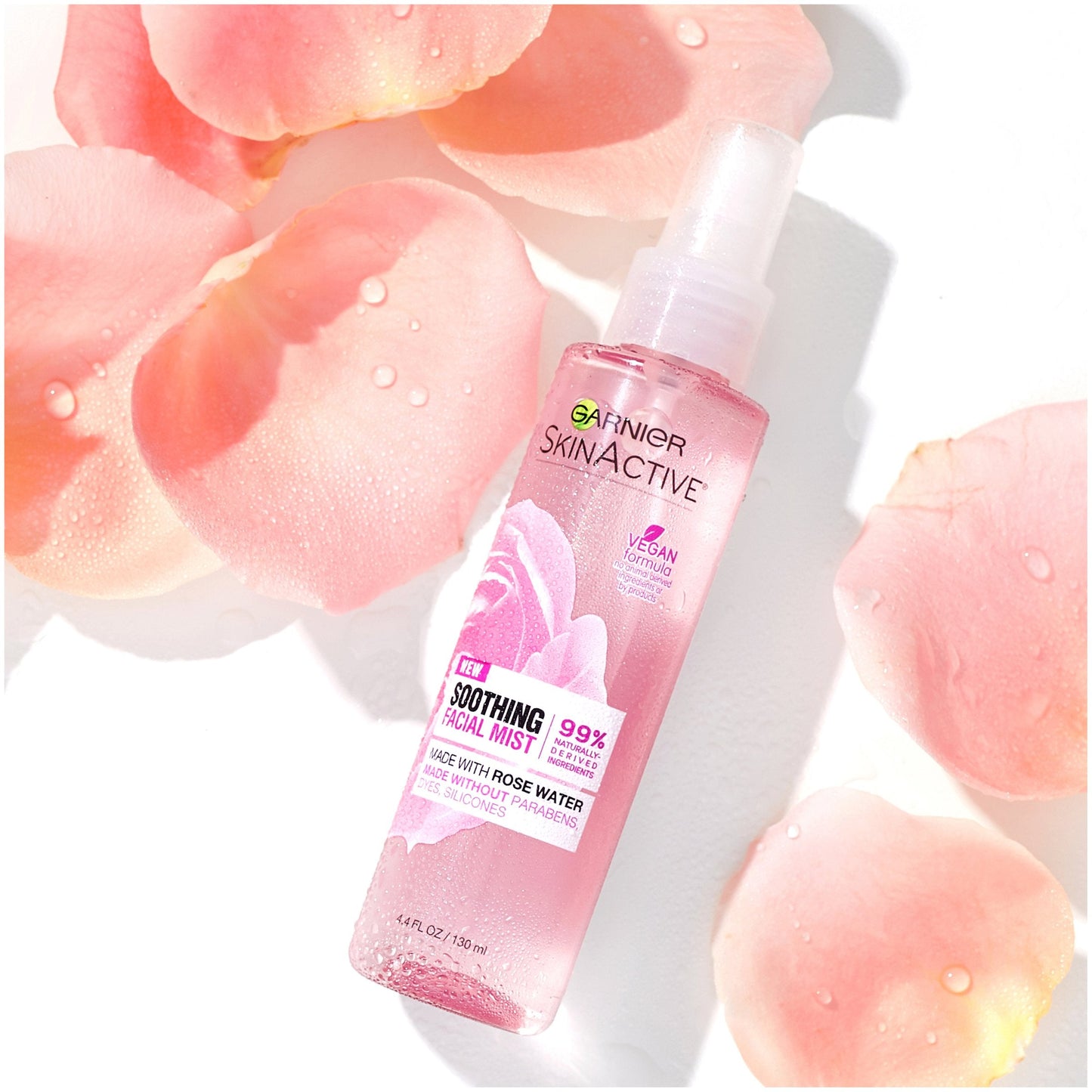 Garnier SkinActive Facial Mist Spray with Rose Water, 4.4 Fl Oz (130mL), 1 Count (Packaging May Vary) Beauty & Personal Care Garnier