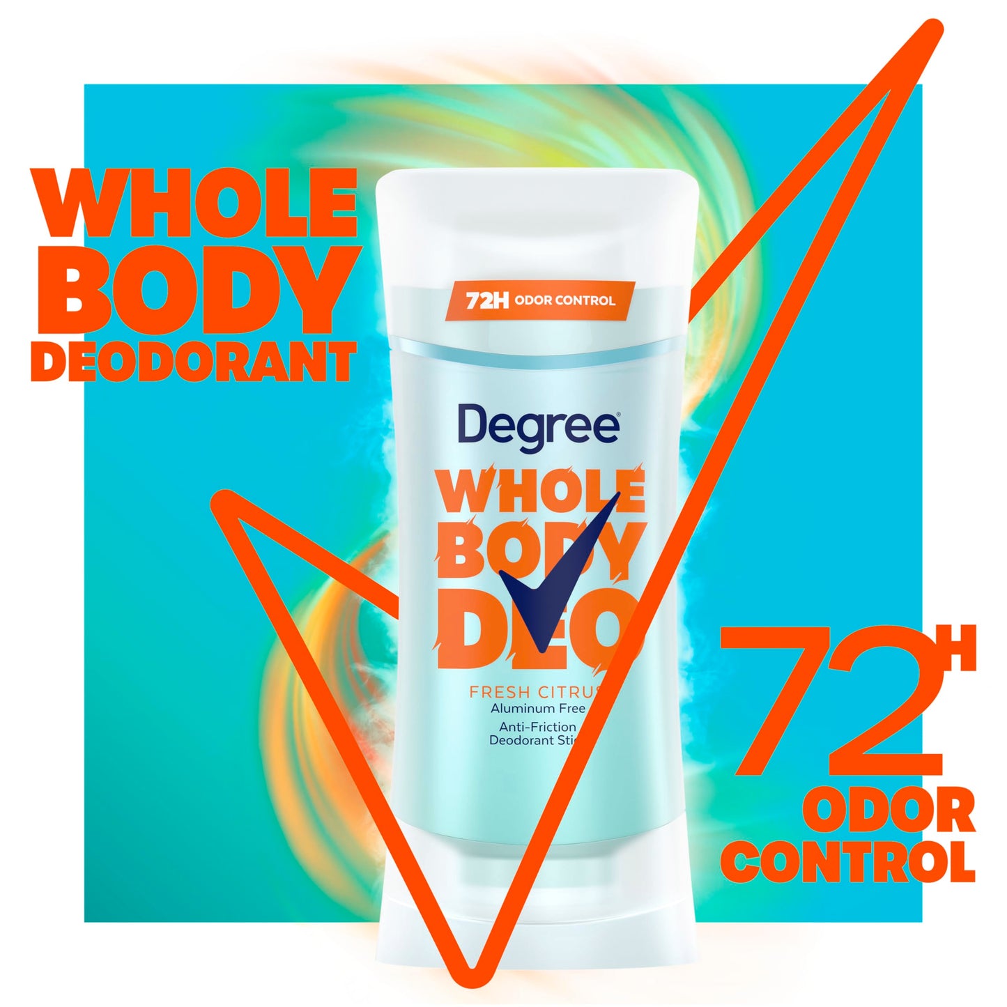 Degree Women Whole Body Deodorant Stick, Fresh Citrus Scent, Glides on Clear + Absorbs Sweat, Aluminum Free 72H Odor Protection 2.6 oz Beauty and Personal Care Degree