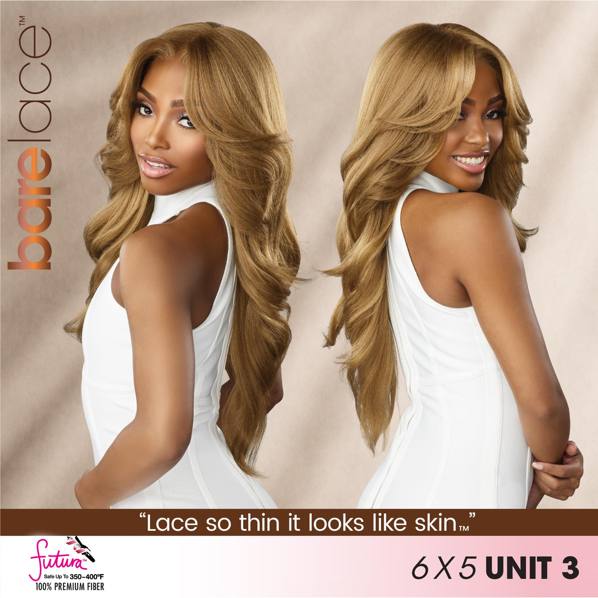 Sensationnel Bare Lace 6x5 Lacewig-Unit 3, CARAMELBLONDE
