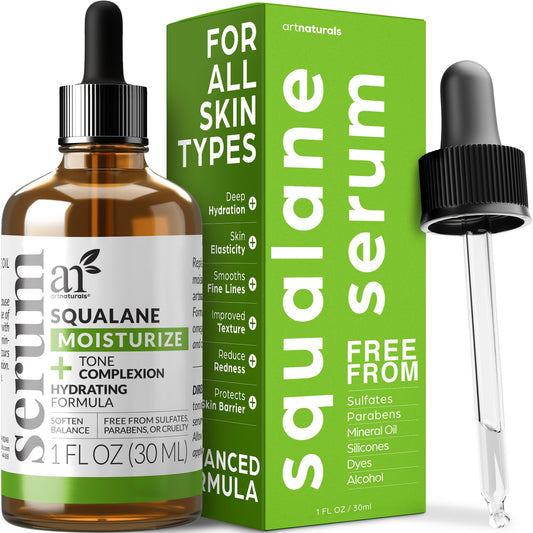 Artnaturals Squalane Oil - Pure & Natural Plant Facial Oil - Cold Pressed and Unrefined Premium Grade Multipurpose Moisturizing Oil for Skin Beauty & Personal Care Artnaturals