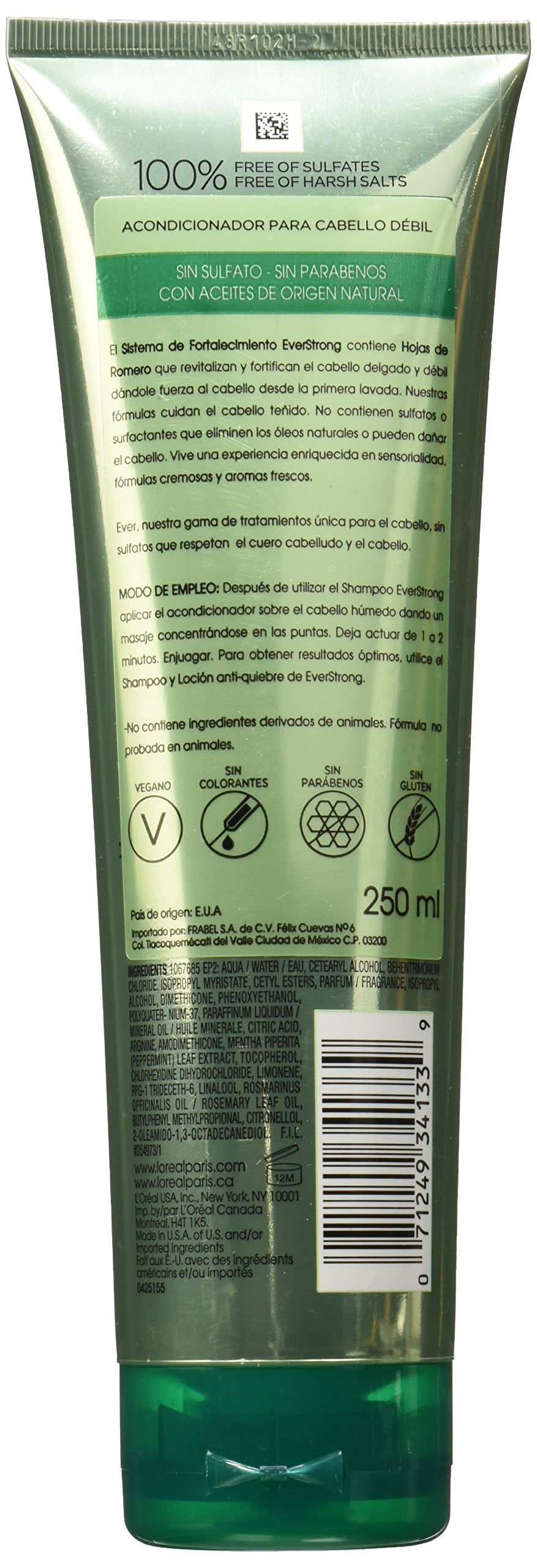 L'Oréal Paris EverStrong Sulfate Free Thickening Conditioner, 8.5 fl. oz. Beauty & Personal Care L'Oreal Paris