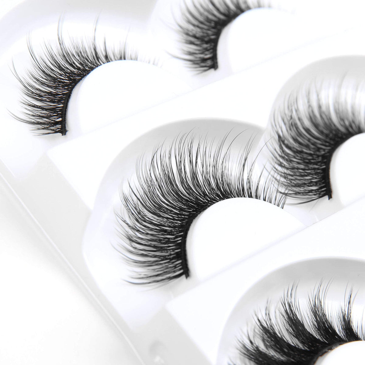 Eliace 3D Mink Lashes Natural Look 15 Mixed Styles 15 Pairs Fake Eyelashes Bulk Pack Handmade Luxurious Volume Fluffy Natural False Eyelashes Beauty & Personal Care Eliace