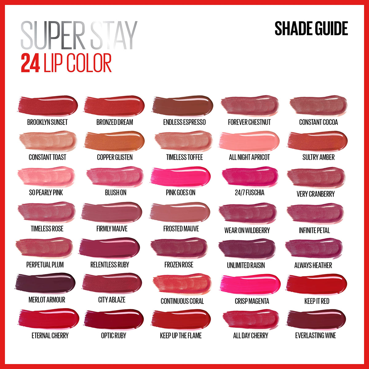 Maybelline New York Superstay 24, 2 Step Lipcolor, Keep It Red 034