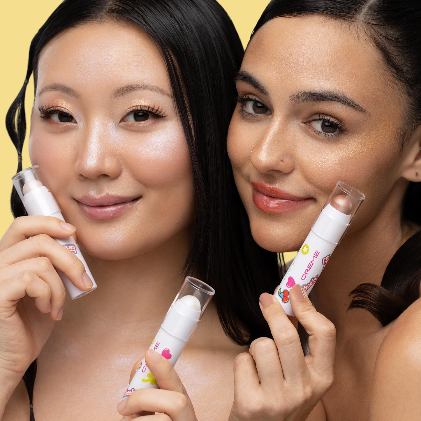 The Crème Shop Aura Glow Stick Highlighter, Korean Makeup, Glowy Jumbo Stick for Radiant, Luminous Skin, Glass Skin- Holo Haze Beauty & Personal Care The Crème Shop