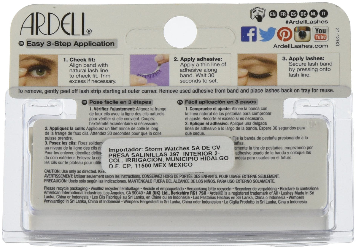 Ardell 101 demi Black Fashion Lashes, 1 Count Beauty & Personal Care Ardell
