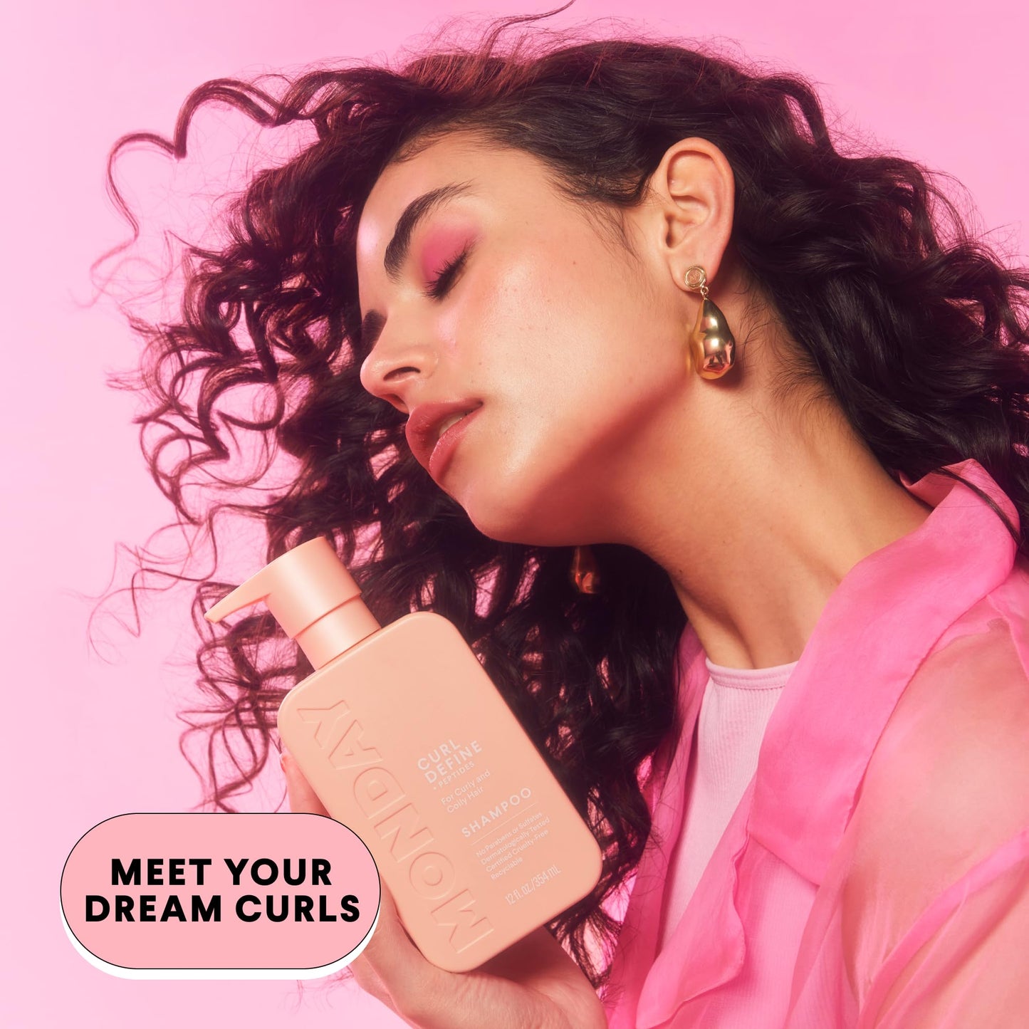 MONDAY HAIRCARE Curl Define Shampoo + Conditioner Set (2 Count) 12 oz Each Nourishes Curls, Tames Frizz, Coconut Oil and Shea Butter Enhance Shine Beauty & Personal Care MONDAY HAIRCARE