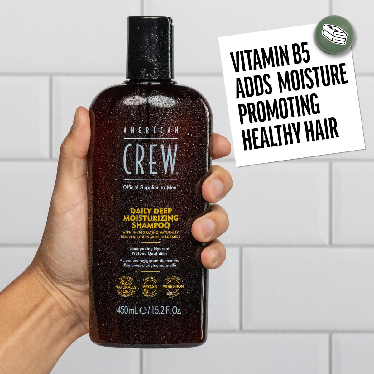 American Crew Men's Deep Moisturizing Shampoo, Citrus Mint, 8.45 fl oz