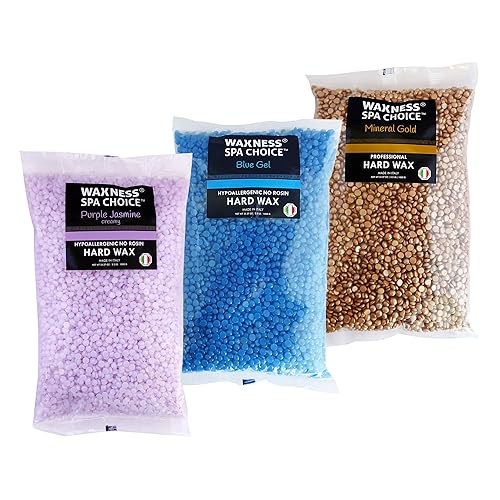 Waxness Assorted Hard Wax Beads 2.2 lb / 1 kg Pack of 3 Beauty & Personal Care Waxness
