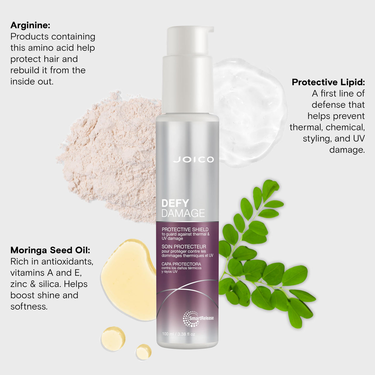 Defy Damage Protective Shield | For Damaged, Color-Treated Hair | Protect Against UV & Thermal Damage | Strengthen Bonds & Preserve Hair Color | Beauty & Personal Care Joico