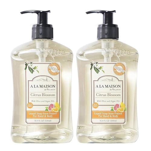 A LA MAISON French Liquid Hand Soap, Citrus Blossom - Natural Hand Wash Made with Essential Oils - Biodegradable, Plant-Based, Vegan, Cruelty-Free Beauty & Personal Care A LA MAISON