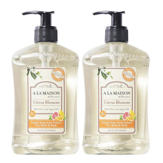 A LA MAISON French Liquid Hand Soap, Citrus Blossom - Natural Hand Wash Made with Essential Oils - Biodegradable, Plant-Based, Vegan, Cruelty-Free Beauty & Personal Care A LA MAISON
