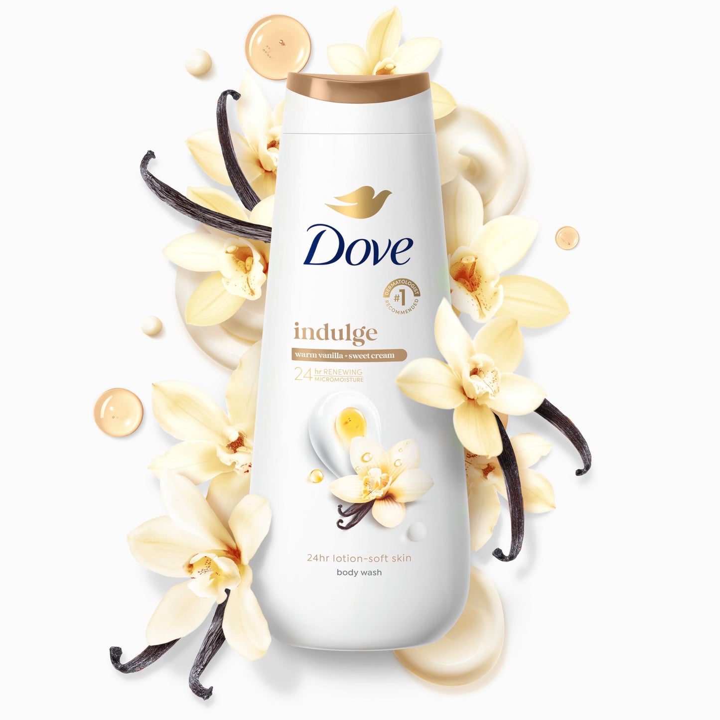 Dove Vanilla Body Wash for Deeply Moisturized & Hydrated Skin 20 FO Beauty & Personal Care Dove