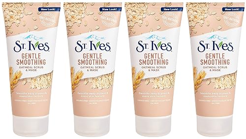 St. Ives Smooth & Nourished Scrub & Mask, Oatmeal 6 oz (Pack of 4) Beauty & Personal Care St. Ives