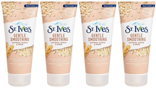 St. Ives Smooth & Nourished Scrub & Mask, Oatmeal 6 oz (Pack of 4) Beauty & Personal Care St. Ives