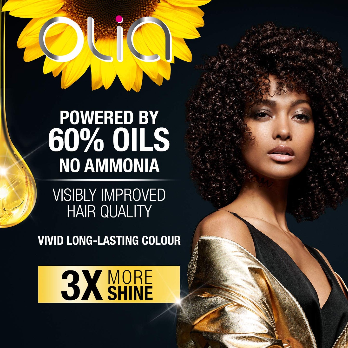 Garnier Olia Ammonia Free Permanent Hair Color, 100% Gray Coverage (Packaging May Vary), 7.0 Dark Blonde, Pack of 1 Beauty & Personal Care Garnier