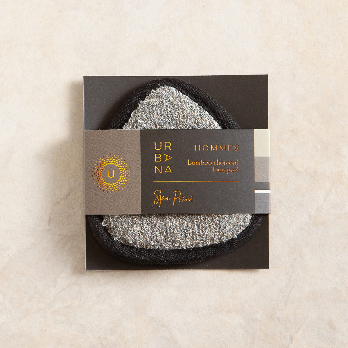 Urbana Spa Prive Men's Bamboo Charcoal Collection, Face Pad,Grey,6338 Beauty & Personal Care Urbana