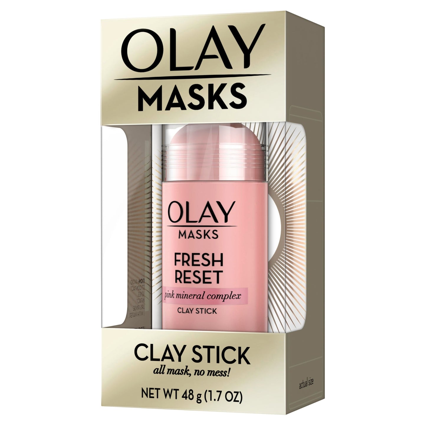 Olay Fresh Reset Pink Mineral Complex Clay Face Mask Stick, 1.7 oz Beauty & Personal Care Olay