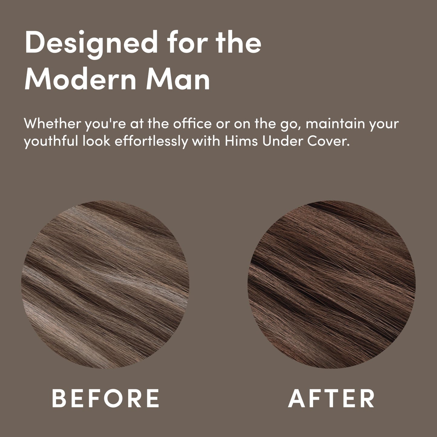 hims Under Cover Hair Color & Conditioner - With Argan Oil - Semi-Permanent In-Shower Hair Dye - Blends Grays Naturally - Sulfate-Free & Cruelty-Free Beauty & Personal Care HIMS & HERS