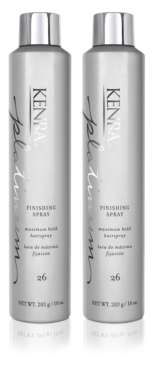 Kenra Platinum Finishing Spray 26 50% | Maximum Hold Hairspray | Fast-drying, Non-Flaking, Non-Drying | Humidity-Resistant |All-Day Style Retention