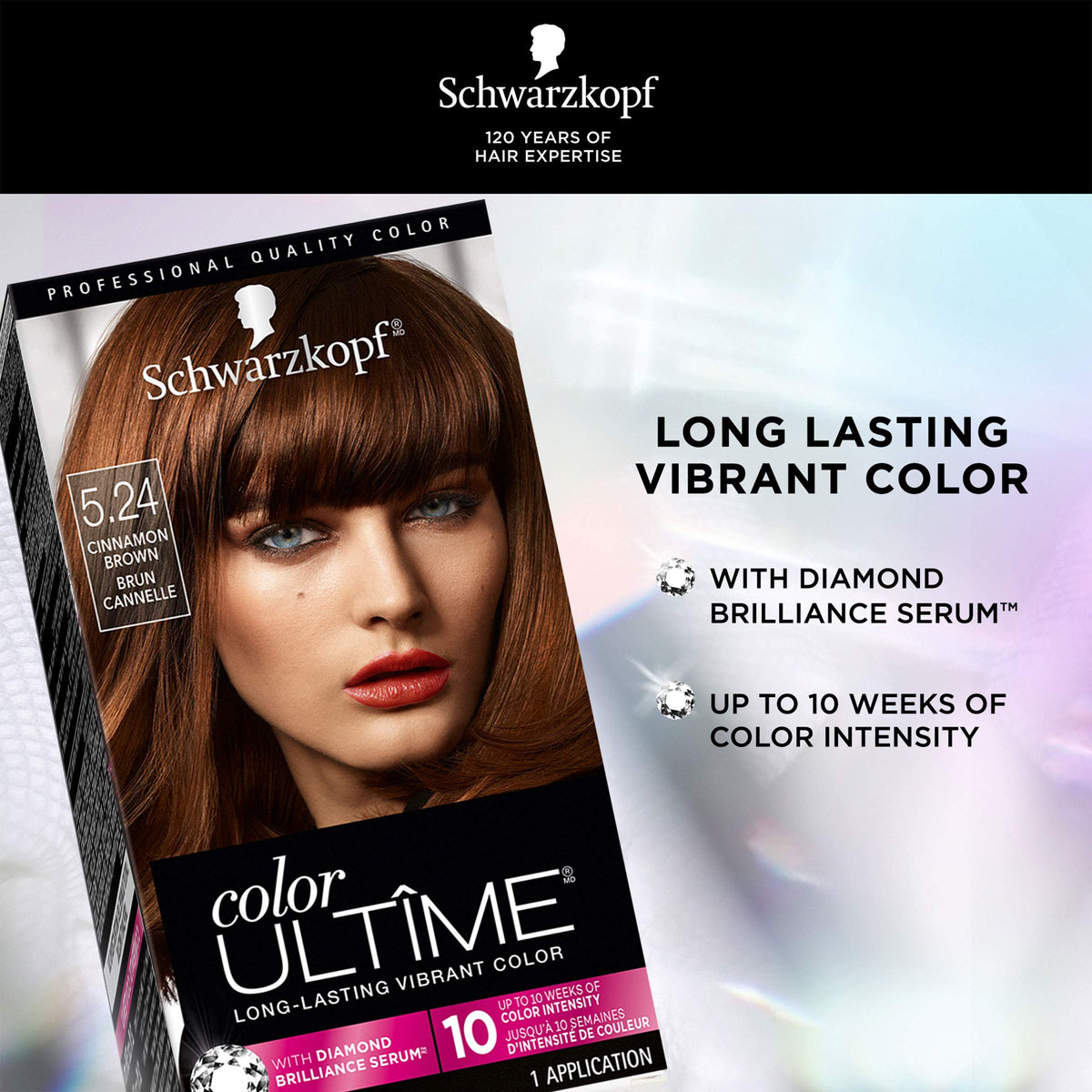 Schwarzkopf Color Ultime Permanent Hair Color Cream, 5.24 Cinnamon Brown Beauty & Personal Care Schwarzkopf