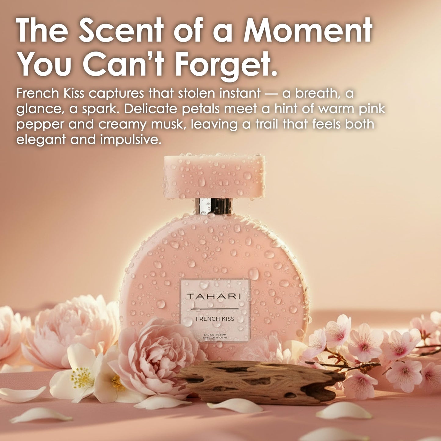 TAHARI Eau de Parfum for Women - Sweet & Seductive French Kiss Long-Lasting Fragrance, Affordable Perfume for Ladies, Elegant Cologne, Feminine Scent Beauty & Personal Care TAHARI