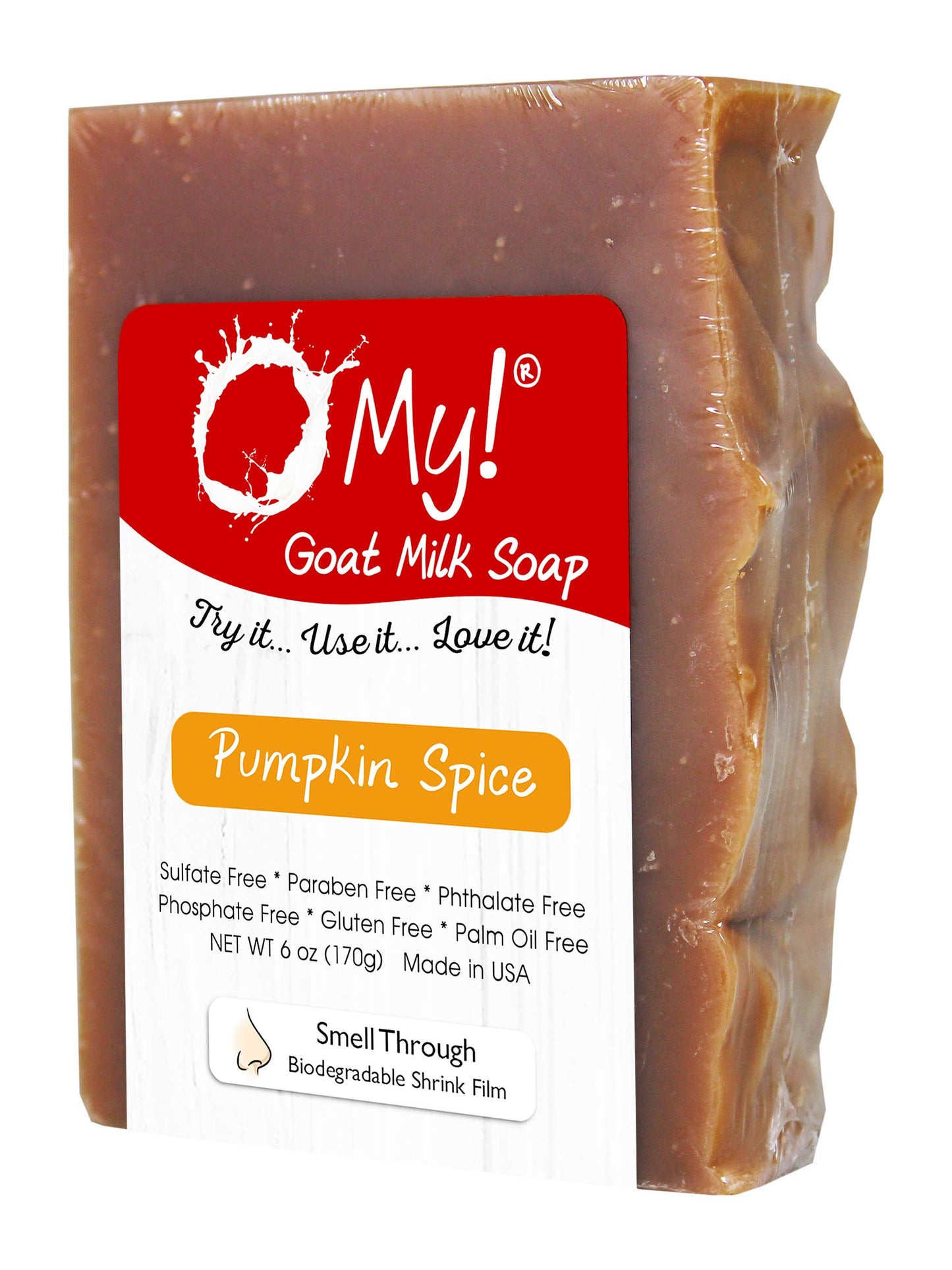 O My! Goat Milk Soap Bar 6oz | Made with Farm-Fresh Goat Milk | Free of Parabens & More | Handcrafted USA Beauty & Personal Care O My!