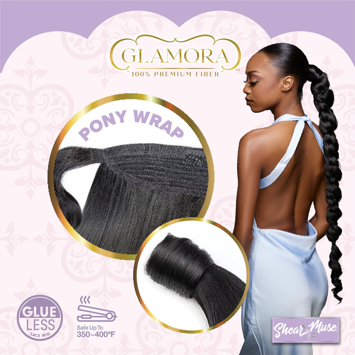 Sensationnel Glamora Glam Updo Hairextension-Unit 8,2 DARKBROWN