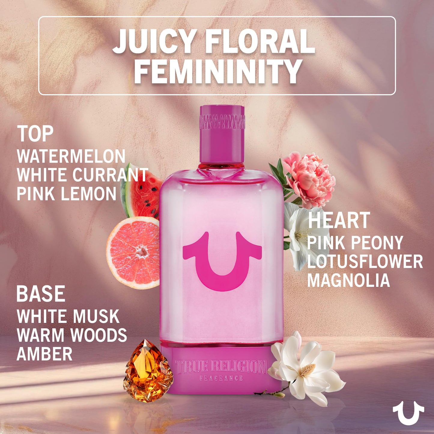 True Religion Fragrance for Women - Eau De Parfum Spray, Perfume for Women, Fruity, Floral & Amber Fragrance, EDP, Designer Scent for Her, Long Beauty & Personal Care True Religion