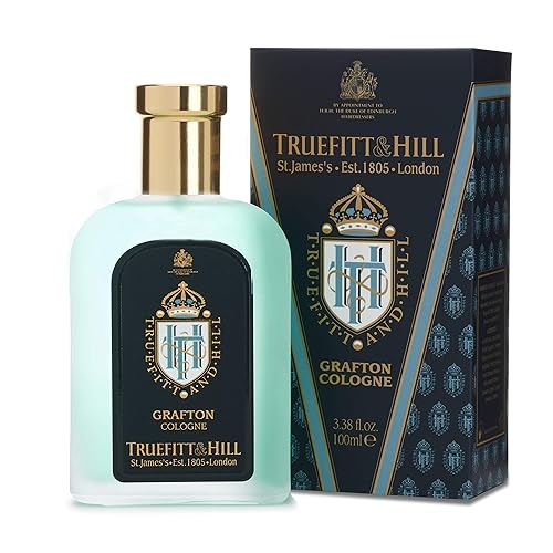 Truefitt & Hill Luxury Cologne - Grafton - Premium Long-Lasting Amber and Leather Men's Fragrance Presented in a Beautifully Etched Traditional Beauty & Personal Care Truefitt & Hill