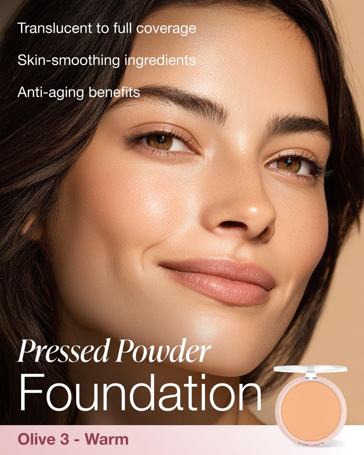 Mineral Fusion Pressed Powder Foundation (Olive 3)