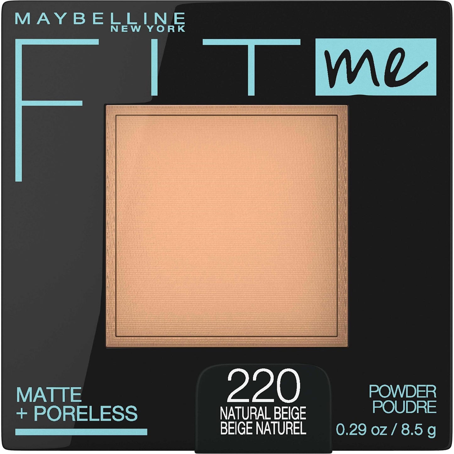 Maybelline New York Fit Me Matte Plus Pore Less Powder, 220 Natural Beige Beauty & Personal Care MAYBELLINE