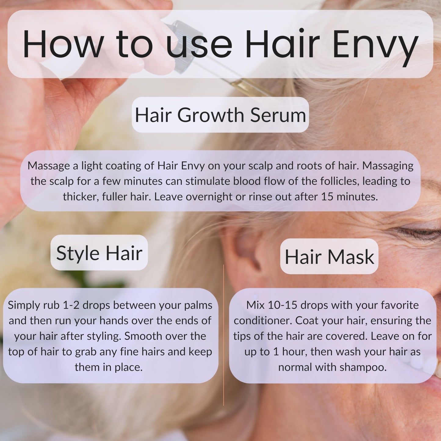 Vitality Extracts Hair Envy - Natural Hair Growth Serum - 100% Pure Essential Oils, 15 Plant Extracts, No Synthetics, No Parabens - Strengthen Hair Beauty & Personal Care Vitality