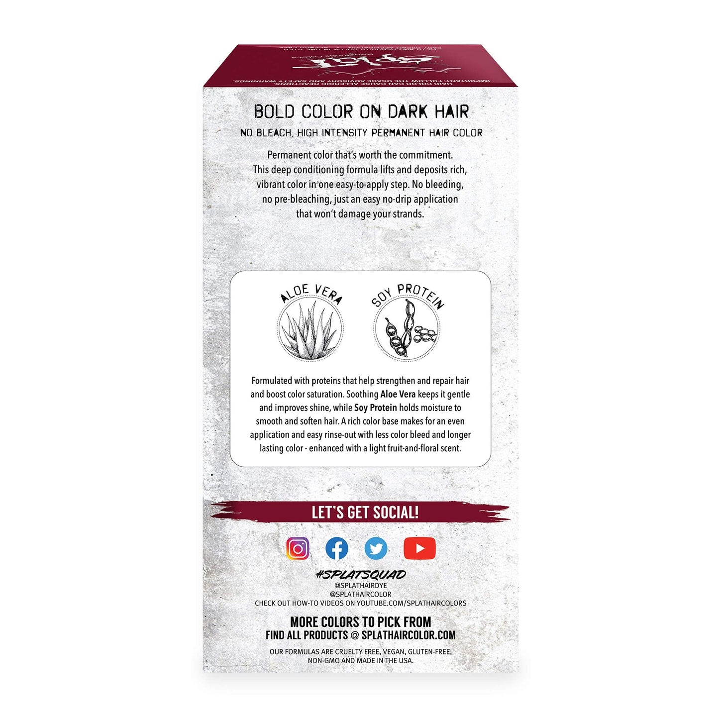 Splat Plum Siren Double Lift Permanent Hair Dye Kit, 1 Application, Includes Plum Hair Color, Developer, Concentrate, Conditioner, Gloves, Processing Beauty & Personal Care Splat