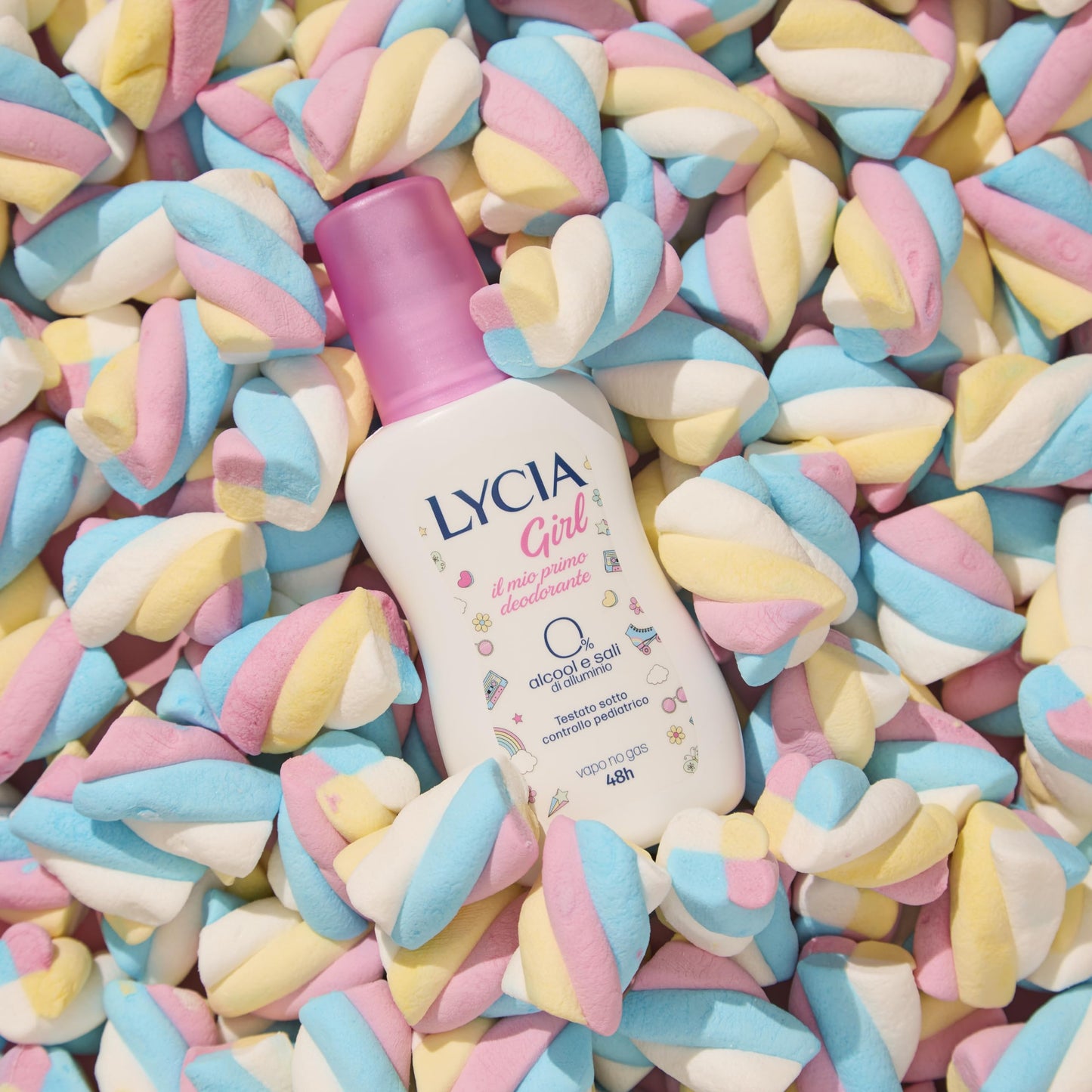 Lycia Deodorante Vapo Girl, Deodorante per Bambine e Ragazze 48h Dermatologicamente testato sotto controllo Pediatrico, 75 ml (2.5 Fl Oz) 1 unit Beauty and Personal Care Lycia