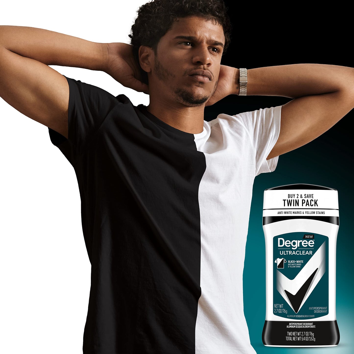 Degree Men UltraClear Antiperspirant Deodorant Black+White 2 Count 72-Hour Sweat & Odor Protection Antiperspirant For Men With MotionSense Technology Beauty and Personal Care Degree