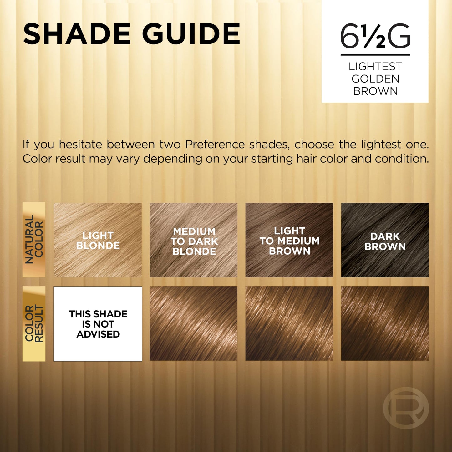 L'Oreal Paris Superior Preference Fade-Defying Color + Shine System 6 1/2 G Lightest Golden Brown/Warmer Beauty & Personal Care L'Oreal Paris