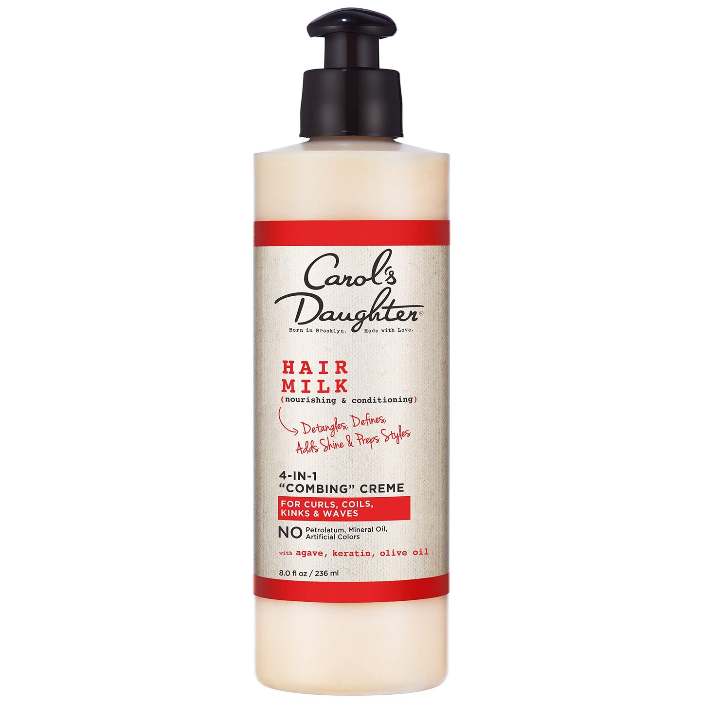 Carol’s Daughter Hair Milk 4 in 1 Combing Creme for Curls, Coils and Waves, with Agave and Olive Oil, Hair Detangler, Curl Cream, 8 fl oz Beauty & Personal Care Carol's Daughter