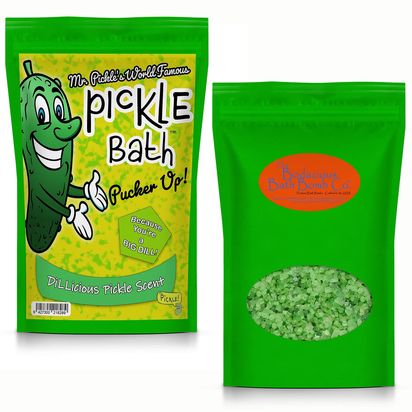 Mr Pickle’s Pickle Bath Salts - Premium Dill Pickle Scented Bath Soak for Kids - Shower Gift for Pickle Lovers, Funny Stocking Stuffers and Gift Beauty and Personal Care Gears Out