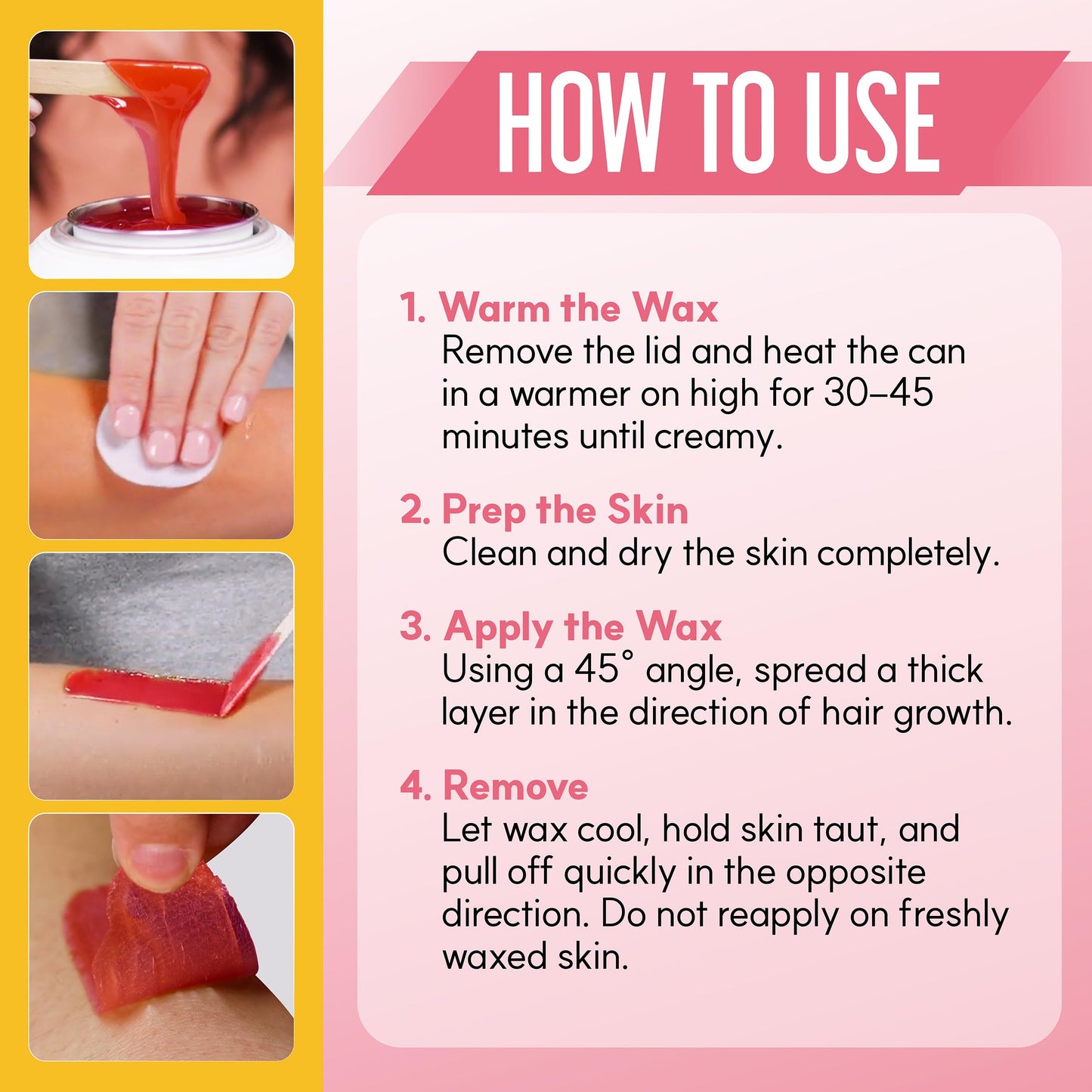 Gigi Neon Hard Wax - Watermelon, Stripless Wax for Hair Removal, Ideal for Sensitive Skin, 14 Oz Beauty and Personal Care GIGI