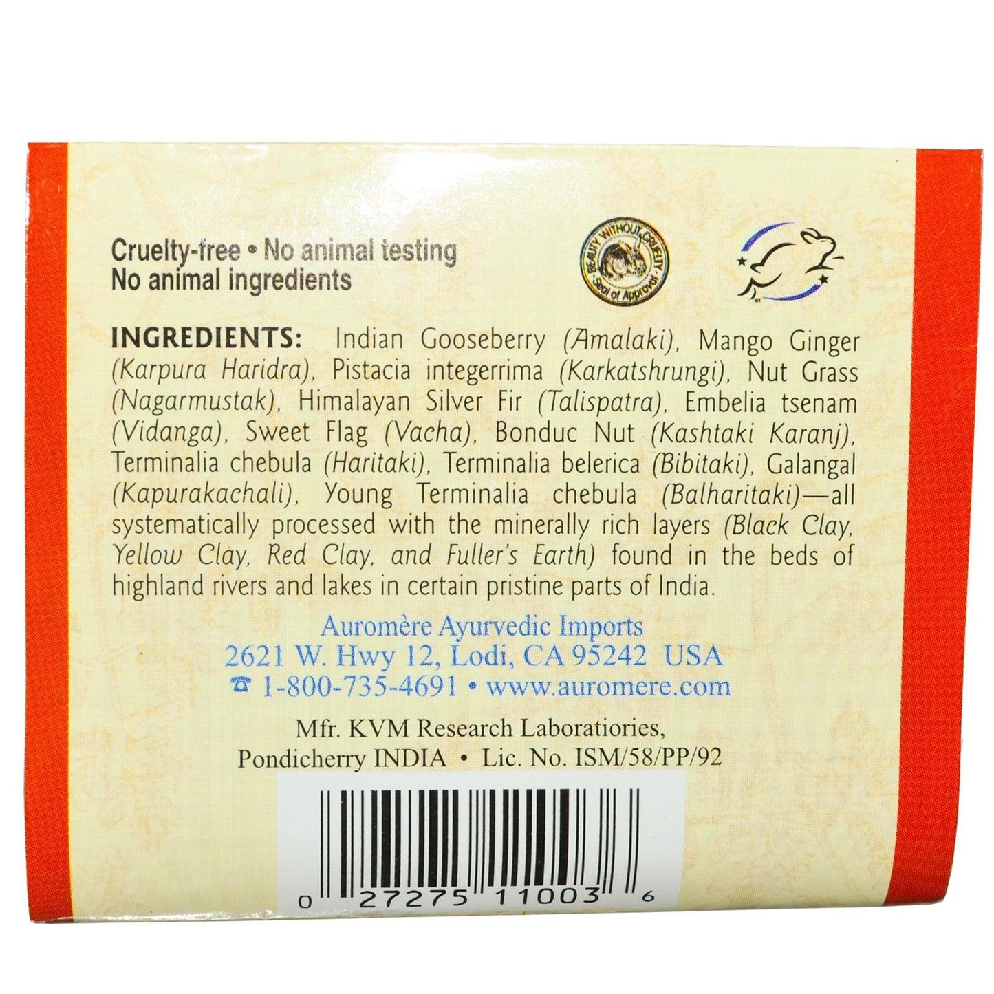 Auromere Ayurvedic Herbomineral Rejuvenating Mud Bath and Mask - 0.71 oz Beauty & Personal Care Auromere